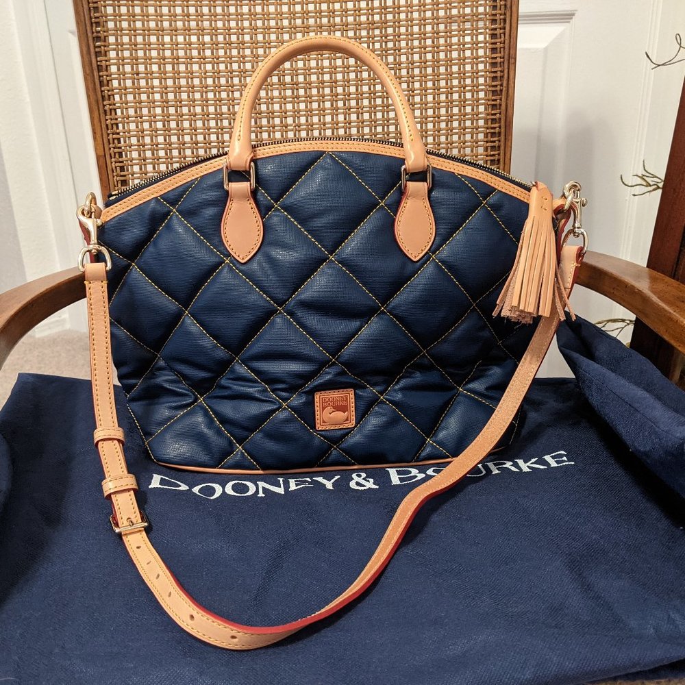 Dooney and Burke Navy Quilted Purse